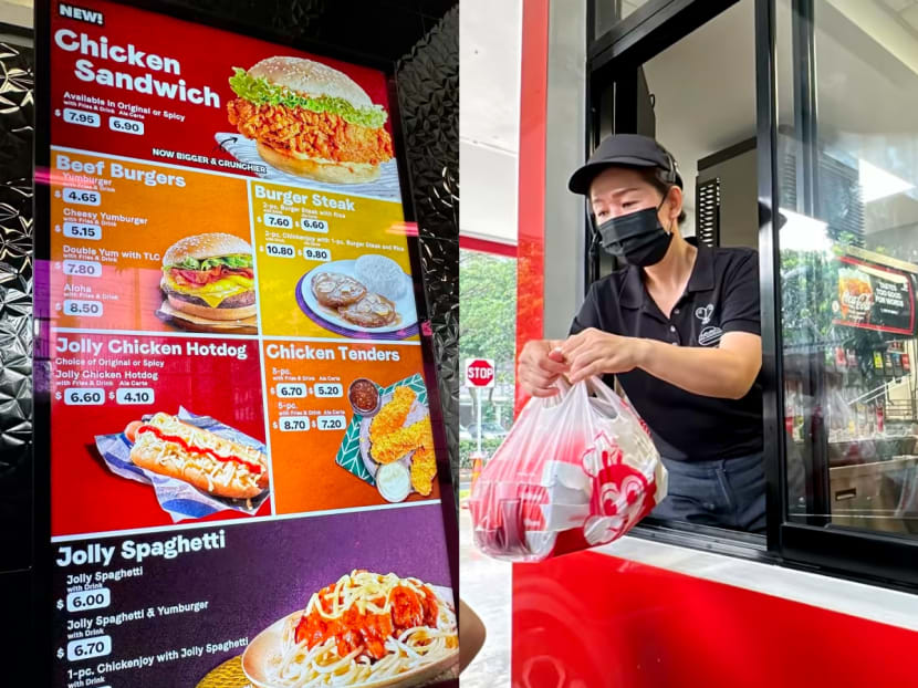 First Look Jollibee Opens Fast Food Drive Thru At A Petrol Station In